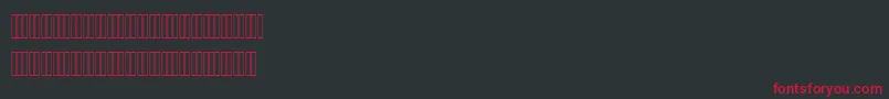 NazaninLight Font – Red Fonts on Black Background