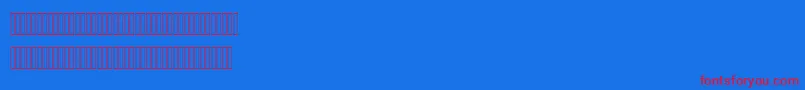 Fonte NazaninLight – fontes vermelhas em um fundo azul