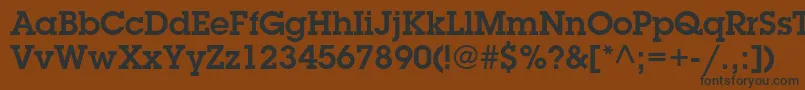LubalingraphstdDemi Font – Black Fonts on Brown Background