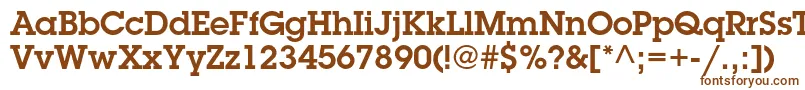 LubalingraphstdDemi Font – Brown Fonts on White Background