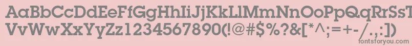 LubalingraphstdDemi Font – Gray Fonts on Pink Background