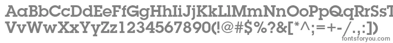LubalingraphstdDemi Font – Gray Fonts on White Background