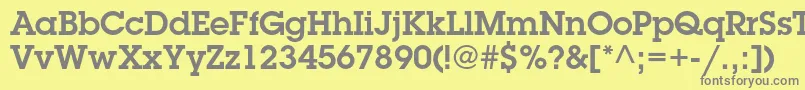 LubalingraphstdDemi Font – Gray Fonts on Yellow Background