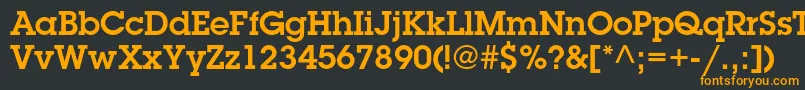 LubalingraphstdDemi Font – Orange Fonts on Black Background