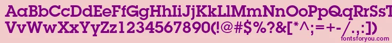 LubalingraphstdDemi Font – Purple Fonts on Pink Background