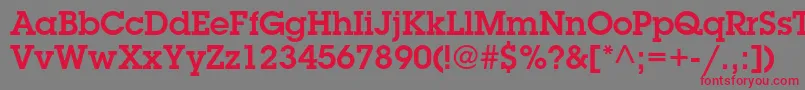 LubalingraphstdDemi Font – Red Fonts on Gray Background