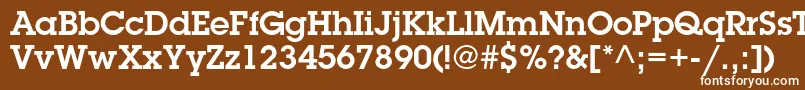 LubalingraphstdDemi Font – White Fonts on Brown Background