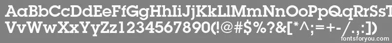 LubalingraphstdDemi Font – White Fonts on Gray Background
