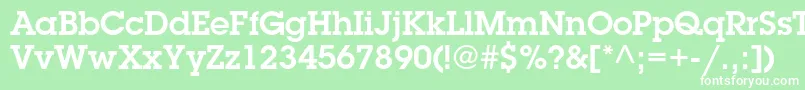 LubalingraphstdDemi Font – White Fonts on Green Background