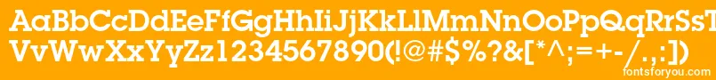 LubalingraphstdDemi Font – White Fonts on Orange Background