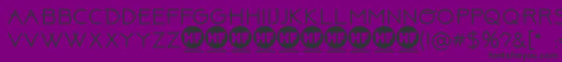 fuente AbovePersonalUseOnly – Fuentes Negras Sobre Fondo Morado