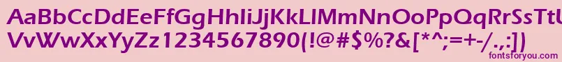 ErasDemiItc Font – Purple Fonts on Pink Background