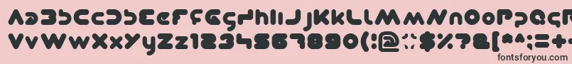 Dominique Font – Black Fonts on Pink Background