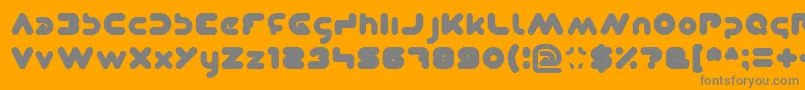 Dominique Font – Gray Fonts on Orange Background