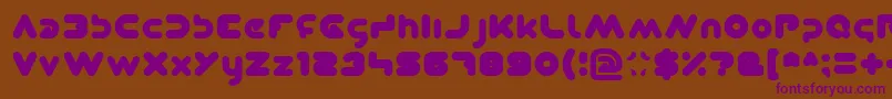 Dominique Font – Purple Fonts on Brown Background