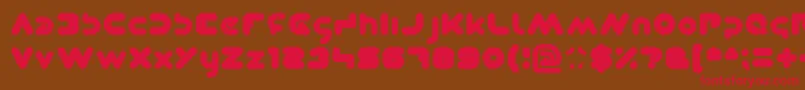 Dominique Font – Red Fonts on Brown Background