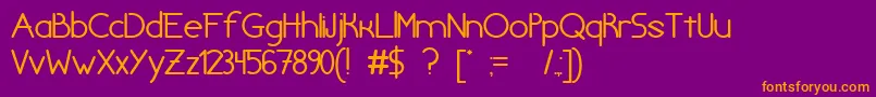 ChivilcoyanaBetaV1.2 Font – Orange Fonts on Purple Background