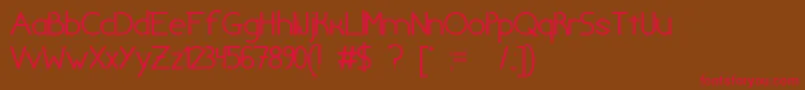 ChivilcoyanaBetaV1.2 Font – Red Fonts on Brown Background