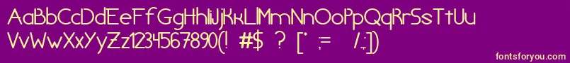ChivilcoyanaBetaV1.2 Font – Yellow Fonts on Purple Background