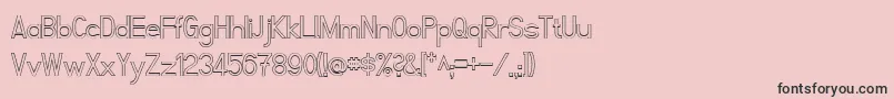 FibelNordKontur-Schriftart – Schwarze Schriften auf rosa Hintergrund