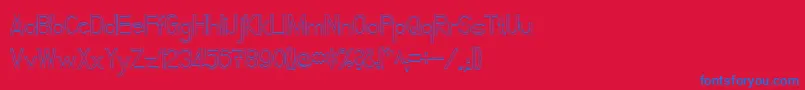 FibelNordKontur Font – Blue Fonts on Red Background