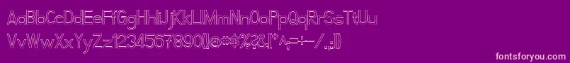 FibelNordKontur Font – Pink Fonts on Purple Background