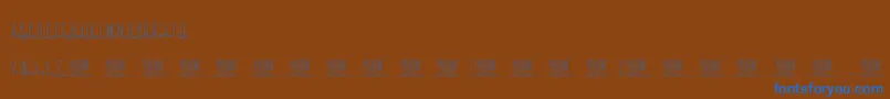 MenInBlack Font – Blue Fonts on Brown Background