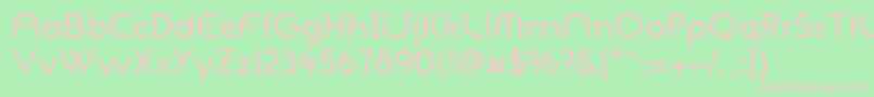 NeogothisadfstdMedium Font – Pink Fonts on Green Background