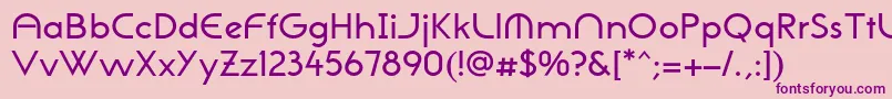 NeogothisadfstdMedium Font – Purple Fonts on Pink Background
