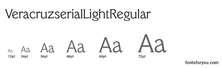 VeracruzserialLightRegular Font Sizes