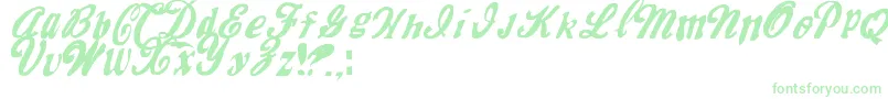 MrfiskCoke Font – Green Fonts on White Background