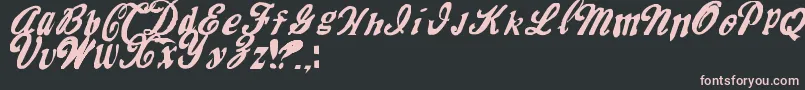 MrfiskCoke Font – Pink Fonts on Black Background