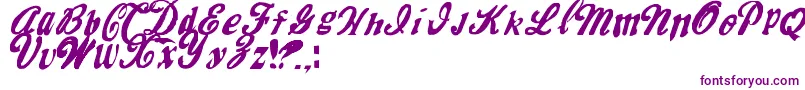 MrfiskCoke Font – Purple Fonts on White Background