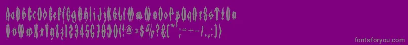 Applesauce05-Schriftart – Graue Schriften auf violettem Hintergrund