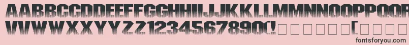 Invisibl Font – Black Fonts on Pink Background