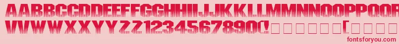 Invisibl Font – Red Fonts on Pink Background
