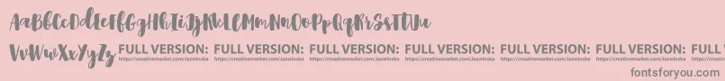 Shrewdy Font – Gray Fonts on Pink Background