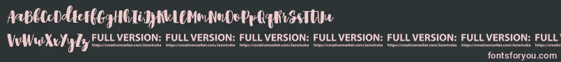 Shrewdy Font – Pink Fonts on Black Background