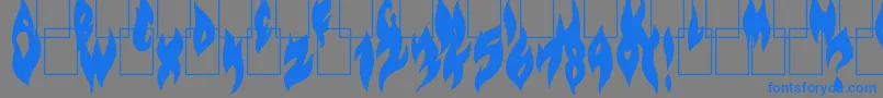 Подробнее о шрифте FlameOnBlack Шрифт FlameOnBlack – синие шрифты на сером фоне