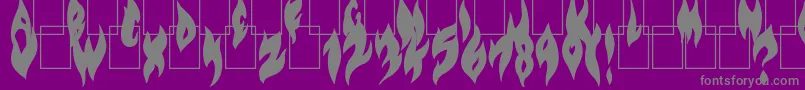 En savoir plus sur la police FlameOnBlack Police FlameOnBlack – polices grises sur fond violet