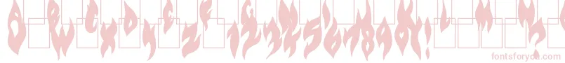 FlameOnBlack Font – Pink Fonts on White Background