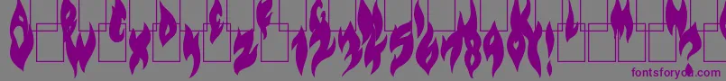 En savoir plus sur la police FlameOnBlack Police FlameOnBlack – polices violettes sur fond gris