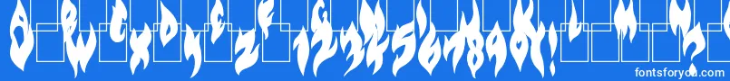 More about FlameOnBlack Font FlameOnBlack Font – White Fonts on Blue Background