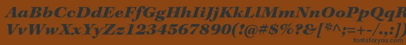 KeplerstdBlackextit Font – Black Fonts on Brown Background