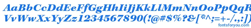 KeplerstdBlackextit Font – Blue Fonts on White Background