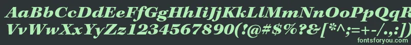 Шрифт KeplerstdBlackextit – зелёные шрифты на чёрном фоне
