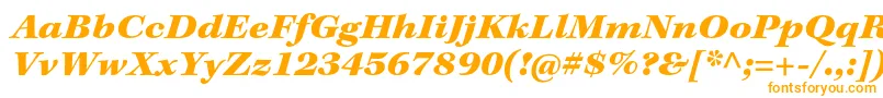 KeplerstdBlackextit-fontti – oranssit fontit valkoisella taustalla