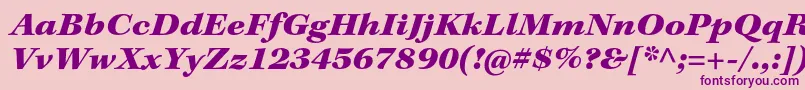 KeplerstdBlackextit Font – Purple Fonts on Pink Background