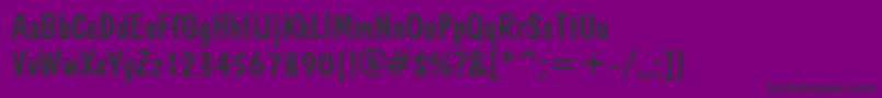 BrushdomRegular Font – Black Fonts on Purple Background