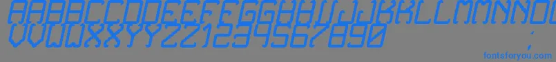 NoxtreyAufTfbCursive Font – Blue Fonts on Gray Background